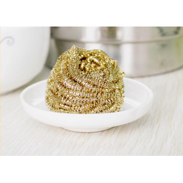 Recyclable H65 Brass Scouring Pads OEM / ODM With Single Blister Card Packing