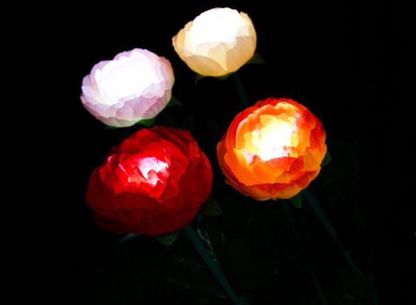 LED Simulation Peony Lights Wedding Scene Layout Lighting Festival Commercial Beauty Display Bright Decoration