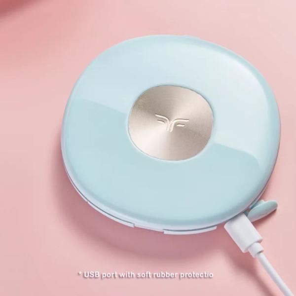 Upscale Thin Makeup Mirror 1X/3X Glossy LED Light Compact Mirror Light USB Rechargeable