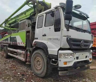 Used Zoomlion Concrete Pump Truck 37M With Sinotruk Chassis 1370mm Feeding Height