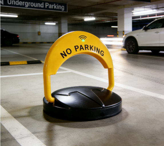 Remote Control Parking Space Lock Barrier IP67 Waterproof 2 Ton Pressure Resistance 6VDC 50M Range