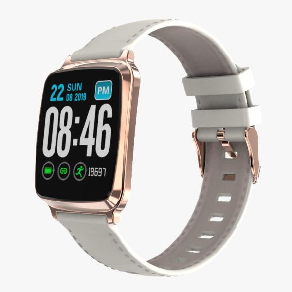 Leather M10 LCD Smart Watches For Apple BLE 170mAH Headset Outdoors Android
