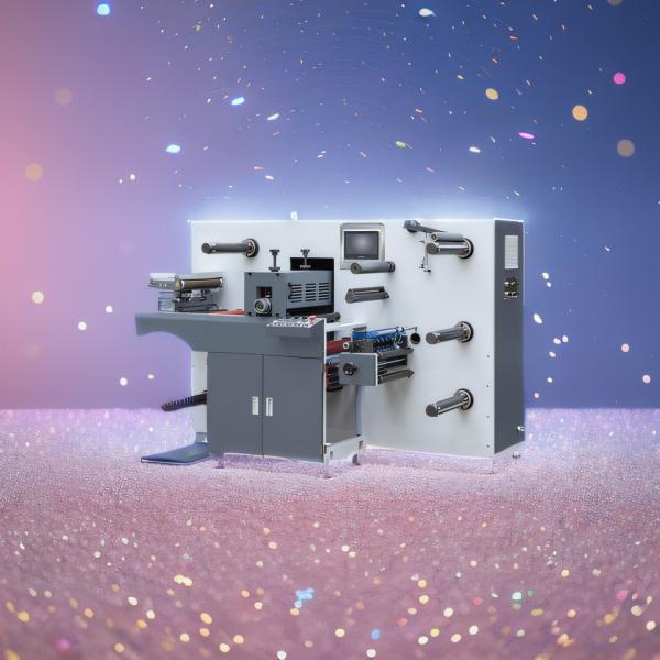 INTERMITTENT SEMI ROTARY LABEL DIE CUTTING WITH TURRET SLITTING AND REWINDING MACHINE SNOWBALL WASTE REWIND ECONOMICAL