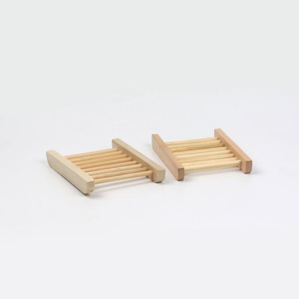 Bathroom Wooden Soap Case,  Home Hand Craft Bathtub Shower Dish, Rectangular, Natural Wooden Holder for Sponges, Scrubber