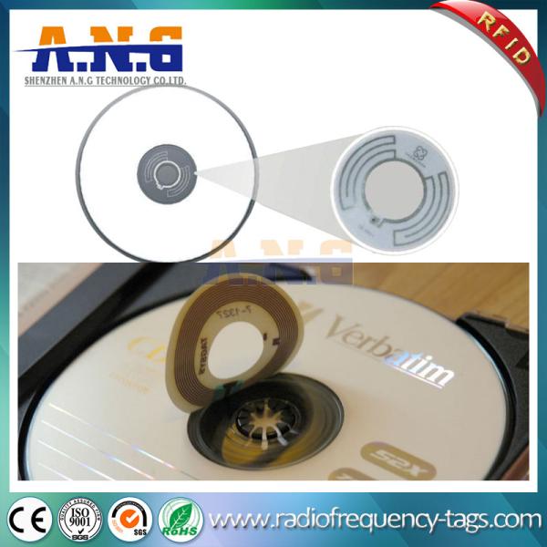 Paper Roll Uhf Rfid Tag Disc Label Sticker For Asset Management , Alien H3 Chip