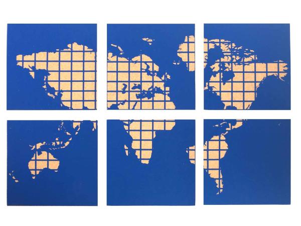 inodoro antiusura do mapa do curso de 30x30x0.5cm Cork Push Pin World Map