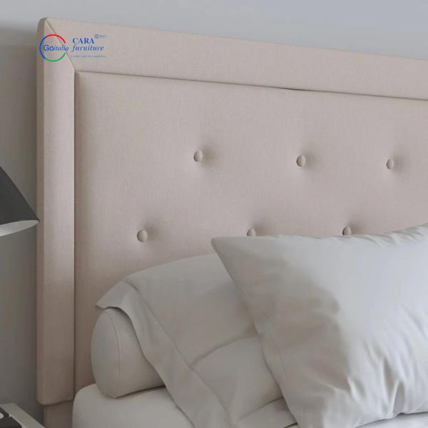 20001 Popular Design Durable Hotel Home Bed Solid Wood Frame Luxury Bed Grey Bedroom Furniture