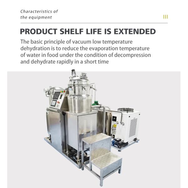 Automatic Manual Control Vacuum Frying Machine For Broccoli Chips 8kg Low Temperature