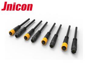 10A 300V IP67 Waterproof o conector preto e amarelo moldado com o cabo exterior