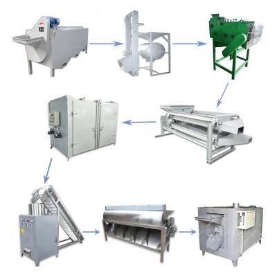 Máquina de processamento mais seca das porcas da repreensão que descasca a máquina de classificação do caju