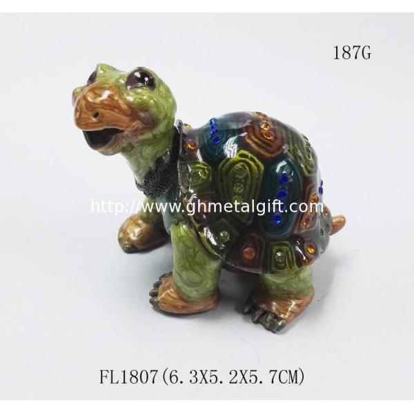 turtle shaped trinket box fashion metal jewelry box wedding trinket boxes
