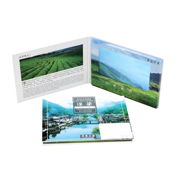 7インチLCDビデオブックとハードカバーのビデオメールカードを表示