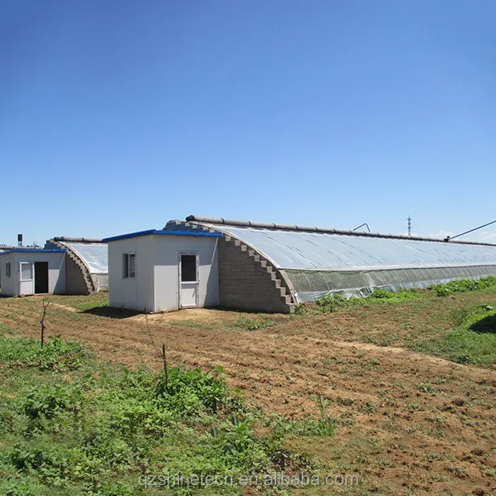 Зимние солнечные теплицы Теплые сельскохозяйственные теплицы с оцинкованной стальной рамой