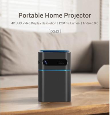 Lightweight Smart DLP Mini Pico Projector 4K 1080p Wireless 100 ANSI Lumens