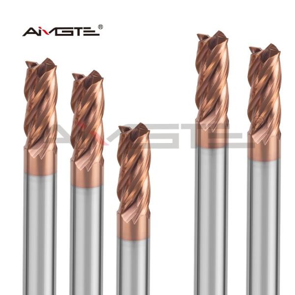 4 Flute Carbide End Mill 1mm - 12mm For Steel HRC 55