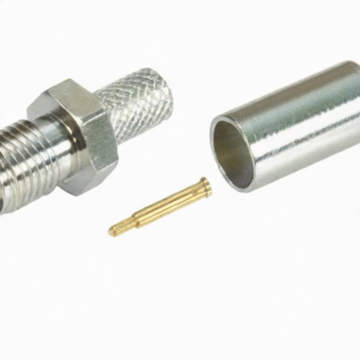 Durable CRIMP RP-SMA JACK Connector Compatible with LMR195 COAXIAL Cable Featuring L-com ARSJ-1700