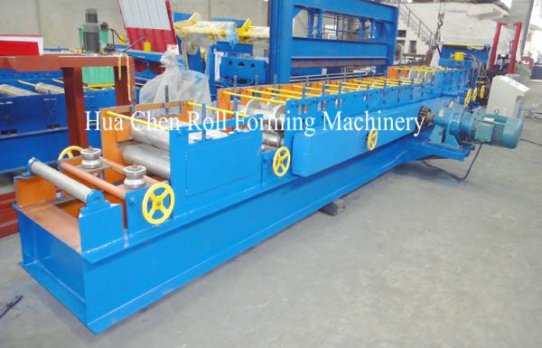 Flying Saw C Purlin Steel Sheet Roll Forming Machine 175mm / 465mm For Warehouse