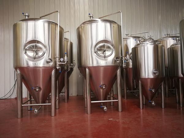 72 Cone Degree Stainless Steel Fermentation Tank , Brewery Fermentation Tanks