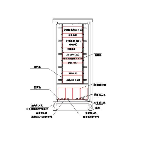 Водоустойчивый восходящий поток теплого воздуха корозии шкафа IP55 электропитания анти- изолированный для оборудования кондиционера