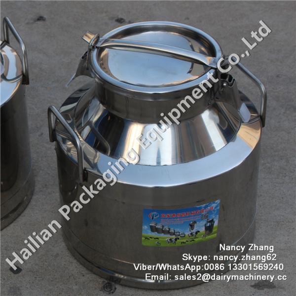 15 Liter Double Walled Stainless Steel Milk Bucket High Strength For Beverage / Beer