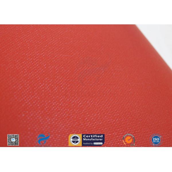 покрытое силиконом одеяло красного огня ткани 0.85ММ стеклоткани 1150ГСМ крен 39,4