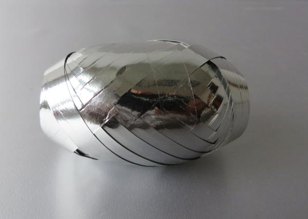 Yellow Silver Blue Curling Ribbon Egg for wrapping , metallic poly ribbon Egg bow