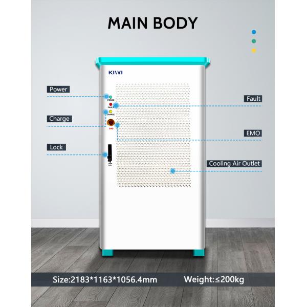 IP54 Защита 240KW KIWI DC Быстрая станция беспроводной зарядки для электромобилей Tesla