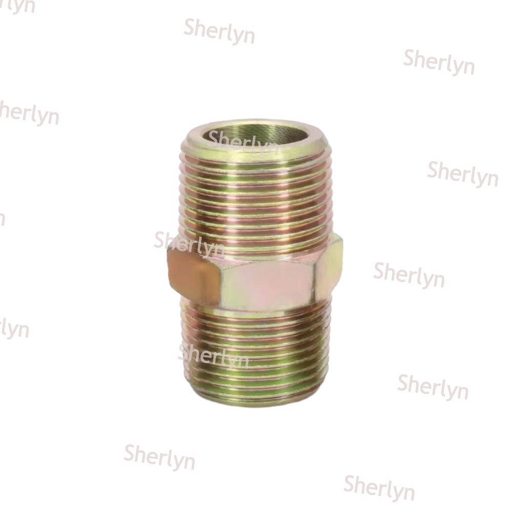Flat Mouth 1 Point Hydraulic Wire High Pressure Transition Joint Carbon Steel Galvanized External Thread Oil Pipe Variable Diameter Wire A-type British Pipe Joint
