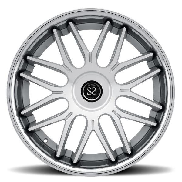 A cara feita à máquina do metal de arma forjou bordas do carro com o 5x120 para BMW que 730 740LI enegrecem a cara feita à máquina personalizaram a roda da liga de 19 polegadas