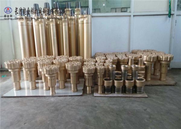 Alloy Steel Air Drill Hammers And Bits For Rock Blasting / Geothermal Well