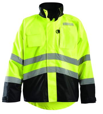 100% Polyester 2 In 1 Security Green Hi Vis Vest 8 Pockets 60*40*34cm