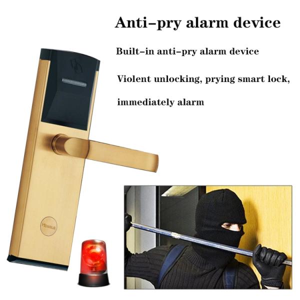 Замок двери с электронной картой из нержавеющей стали / замок двери с RFID-контролем доступа