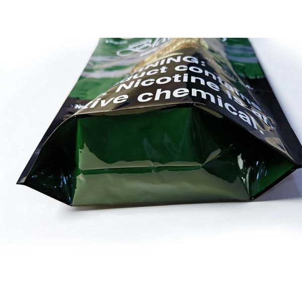 Tobacco Stand UP Pouch Light Blocking Stand Up Packaging Bag Aluminum Foil Barrier