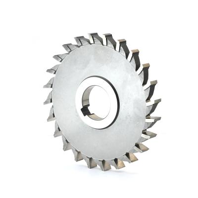 Straight tooth three-sided milling cutter