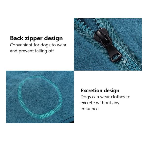 Ropa para mascotas Perrito pequeño y grande suéter de invierno vestido de lana polar