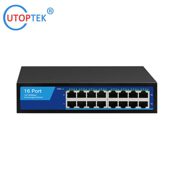 China Factory price 10/100Mbps 16port RJ45 Network Ethernet Hub Switch for CCTV