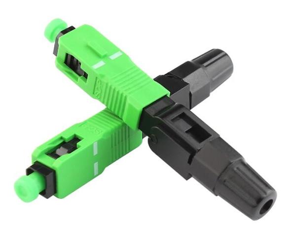 Field Quick Assemble Fiber Fast Connector SCAPC Dust Proof UL Rated Plastic Housing