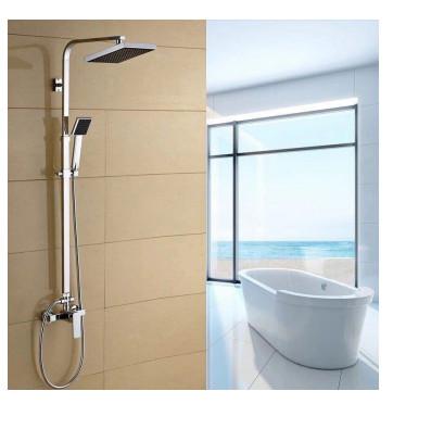 Wall Mounted Shower Head Complete Set Shower Faucet And Head Set Combo 10 Inch