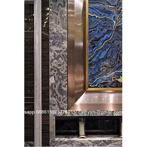 gold metal trim for doors windows mirror color stainless steel material