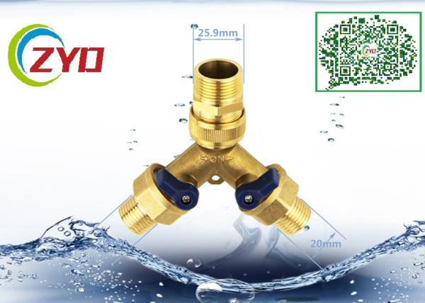 1/2MX1/2MX1/2M Three Ways Shower Water Separator Brass Faucet Diverter Valve