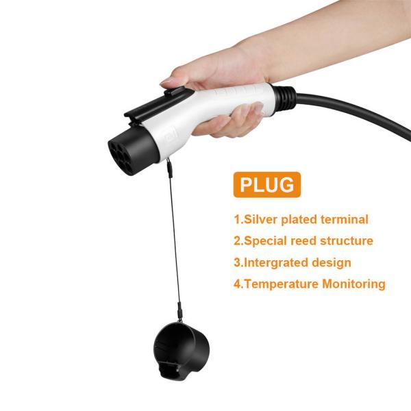 32a 7kw Home Ev Charger Cable 19.6ft Type 2 Ev Charging Station Wallbox