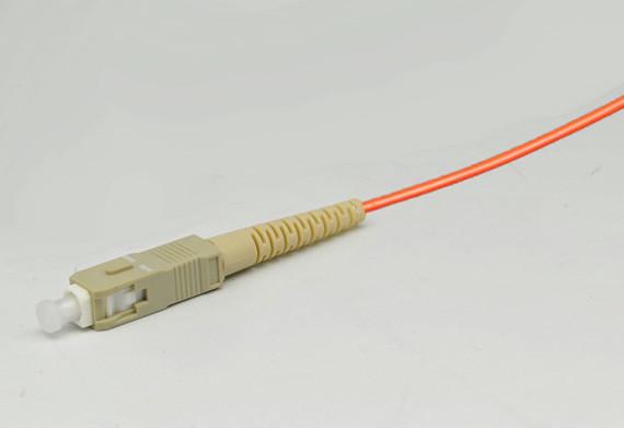 SC 4.0mm Boot Fiber Pigtails Patch Cords SM/MM UPC/APC For Telecom Network