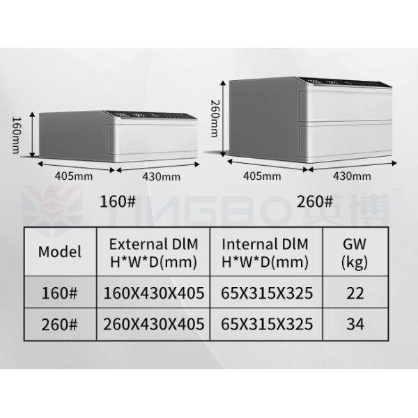 Leather-Covered Small Jewelry Safe Box with Auto Pop-up & Metal Sliding Rail