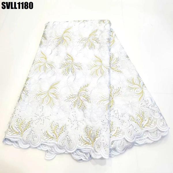 Fashion  wholesale wedding dress swiss voile cotton lafaya lace african French Lace Fabric women clothing kanuri dressing