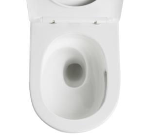 縁のない壁吊り 陶器の中国製 壁掛け 色とりどりの現代風呂のトイレ