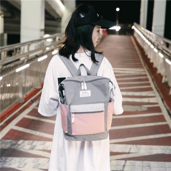 New nylon waterproof backpack large-capacity leisure student bag printed travel backpack