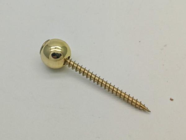 Gold Plated Spherical Zamak Material Coffin Screw Accessories Durable ZS10