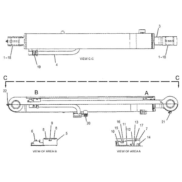 CA4308744 430-8744 4308744 Bucket Cylinder Seal Kit For C-A-T 305C CR 305.5D 305.5E