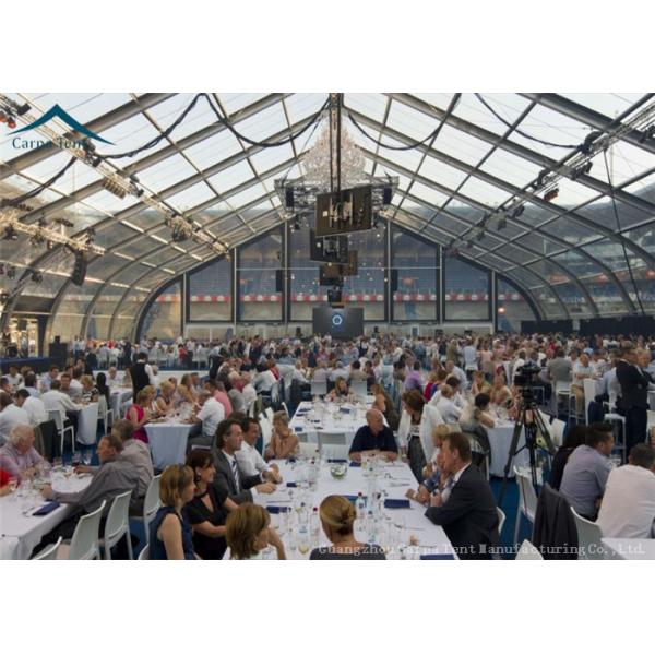 Large Curved Sample European Style Marquee Party Tent 25m By 40 Waterproof Canopy