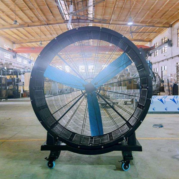 1.35m Mobile Metal Blades Portable Hvls Industrial Big Drum Fan with Pmsm Motor & Wheels for Gym Fitness Center